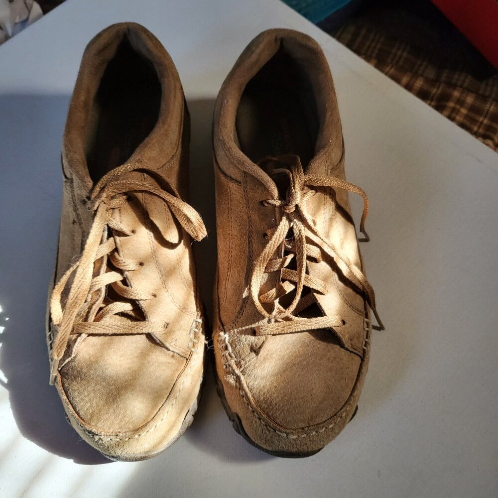 Skechers relaxed bikers curves 7.5, Pre-owned